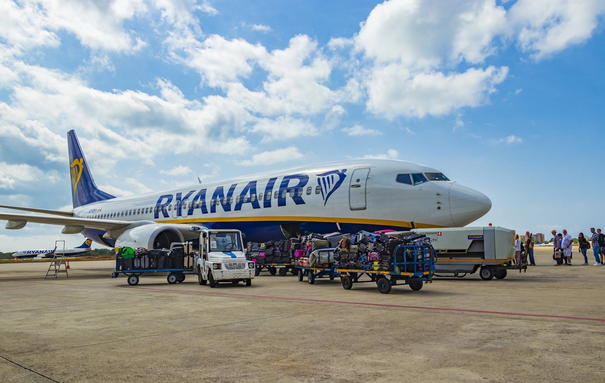 lowcost airline op de luchthaven van Mallorca